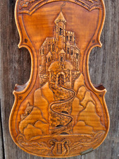 Sehr alte verzierte Geige -