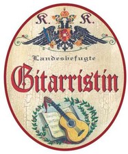 Gitarristin Nostalgieschild